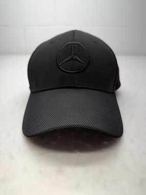 Mercedes-Benz Black Polyester Adjustable Cap Hat